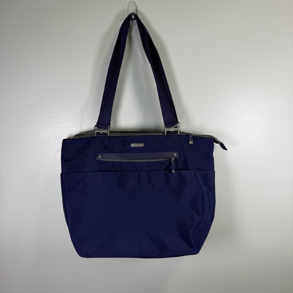 Baggallini Navy Blue Travel‎ Nylon Tote Bag